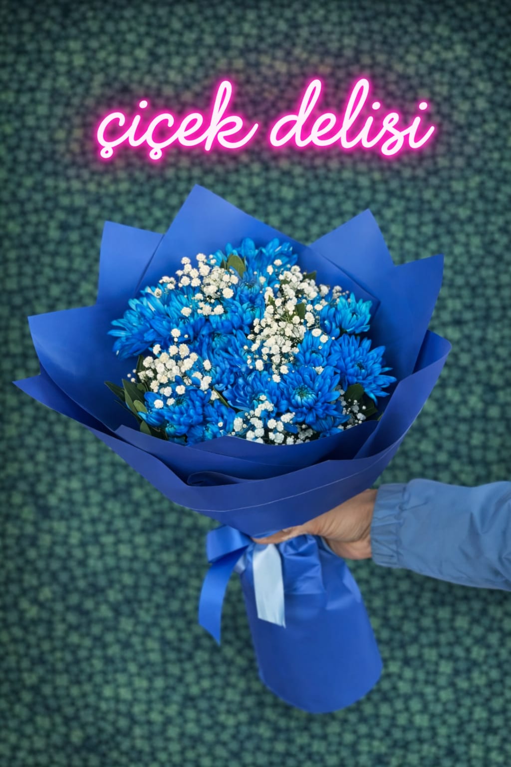 Mavi Kas�mpat� Buketi